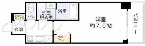 ファステート難波デラックス【11階】の間取り