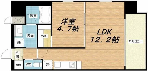 プレジオ天神橋ASIAN【10階】の間取り