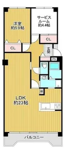 藤和さやまハイタウンB棟【16階】の間取り