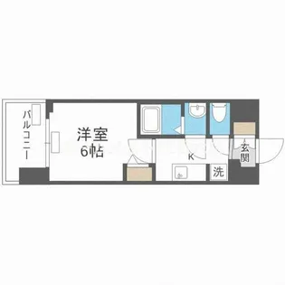 プレサンス四天王寺前夕陽ヶ丘 凛宮【9階】の間取り