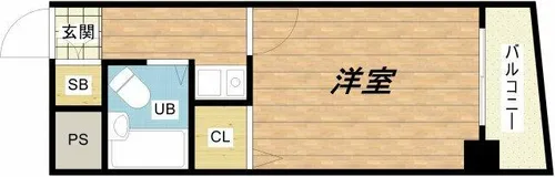 大国町青山ビル【5階】の間取り