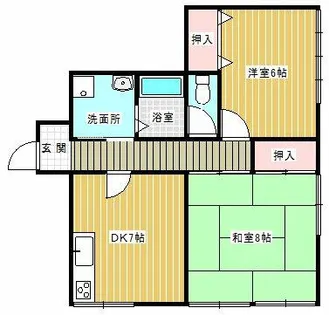 グランデールⅡ【102号室】の間取り