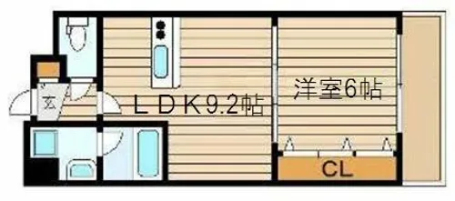 NORTH VILLAGE壱番館【6階】の間取り