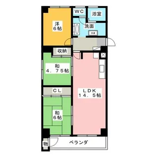 上前津グランドハイツ【5階】の間取り