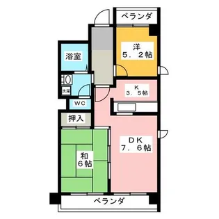 アーバンドエル上前津【2階】の間取り