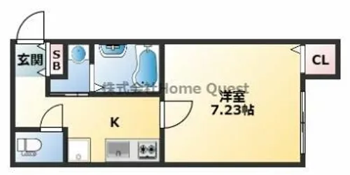 エムフラット衣摺Ⅰ【2階】の間取り