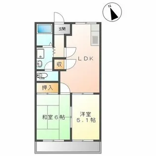 ハイツエクセル【101号室】の間取り
