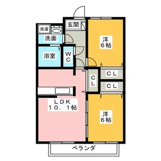 ロハス【2階】の間取り