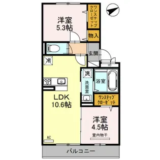 プラージュ sakigake【3階】の間取り