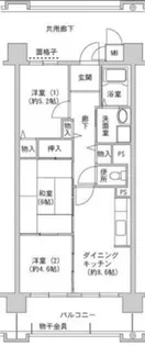 コーシャハイツ森之宮【13階】の間取り