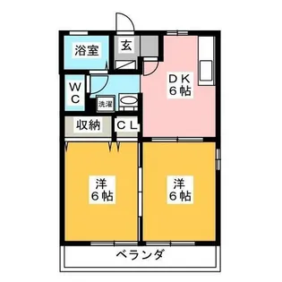 メゾン ラ・フォーレ【1階】の間取り