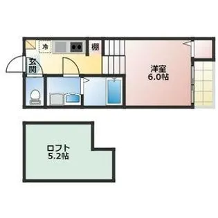 ハピネス枇杷島【1階】の間取り