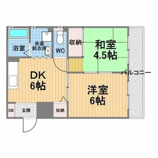 エスポワール【1階】の間取り