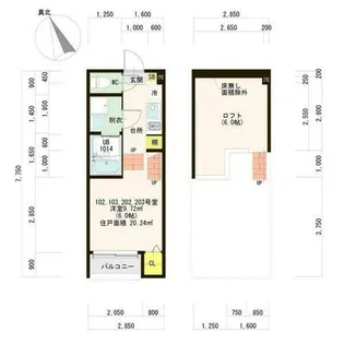 ハピネス枇杷島【1階】の間取り