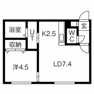 レガシィ参番館【102号室】の間取り