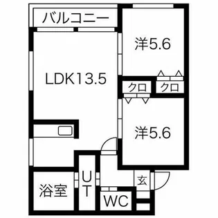 Prescelto手稲本町【303号室】の間取り