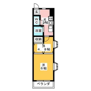 コーポⅠ NOMA【3階】の間取り