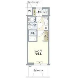 エスプレイス名古屋神宮前【2階】の間取り