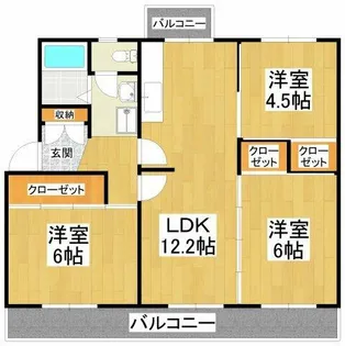ヴィラナリー狭山14号棟【2階】の間取り