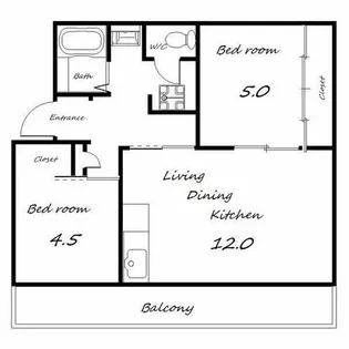 ヴィラナリー狭山2号棟【1階】の間取り