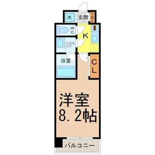 ルクレ新栄レジデンス【7階】の間取り