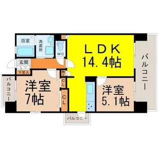 WILLDO伝馬町【2階】の間取り