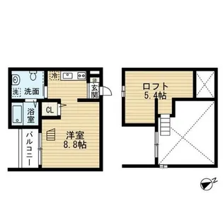 laluce(ラルーチェ)【1階】の間取り
