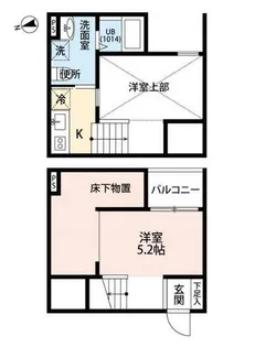 クラリエール五女子【1階】の間取り