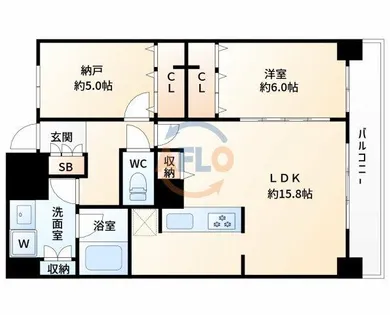 セノアタワー新大阪【11階】の間取り