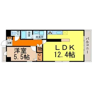 ソラナ平安【4階】の間取り