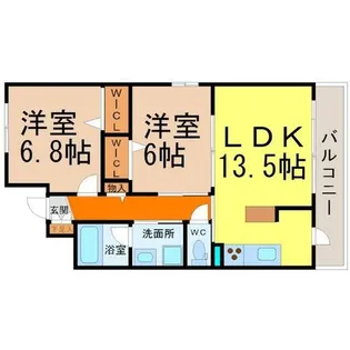 Latamidence駒止(ラタミデンス駒止)【2階】の間取り