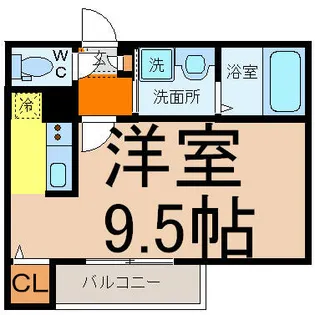 グランコンフォール米野II【2階】の間取り