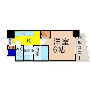 エステムコート名古屋ステーションクロス【9階】の間取り