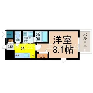 パルティール高畑アネックス【3階】の間取り