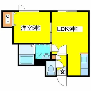 エルズカーサⅢ【206号室】の間取り