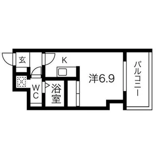 アストリア北大前【9階】の間取り