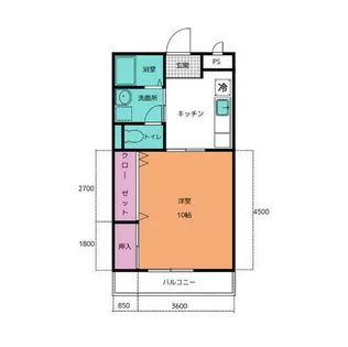 エバーグリーン【201号室】の間取り