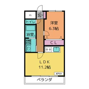 プランドール【2階】の間取り