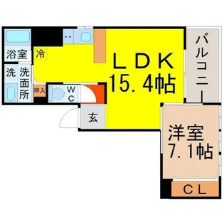 大須APARTMENT【8階】の間取り