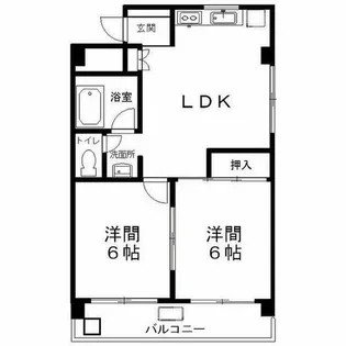 栄サンライズ【4階】の間取り