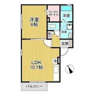 CENTRAIR【205号室】の間取り