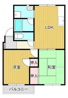 サンヴェルジュⅢ【213号室】の間取り