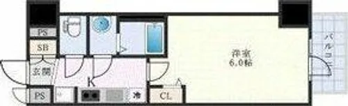 大阪府大阪市天王寺区勝山4丁目【マンション】の間取り