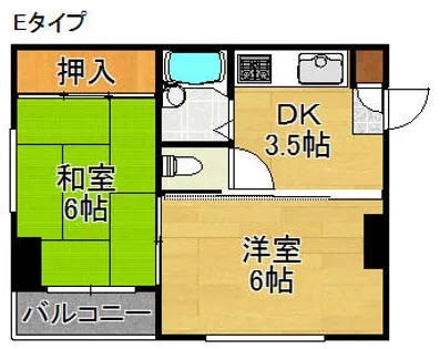 Olive御崎【1階】の間取り