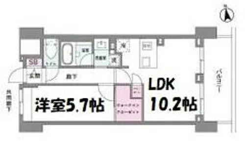 シーズンフラッツ今池NORTH【3階】の間取り