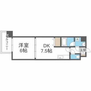 コートハウス槇【7階】の間取り