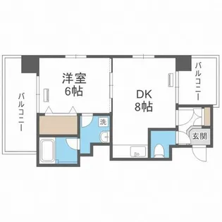 コートハウス槇【4階】の間取り