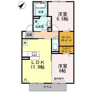 アンジュール【2階】の間取り