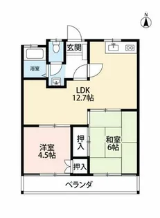 フローラルハイツ【101号室】の間取り