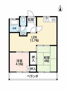 フローラルハイツ【101号室】の間取り